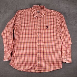 PB Harrington Gamecocks Cocky USC Gingham Button Down Shirt Embroidered Mens‎ Lg